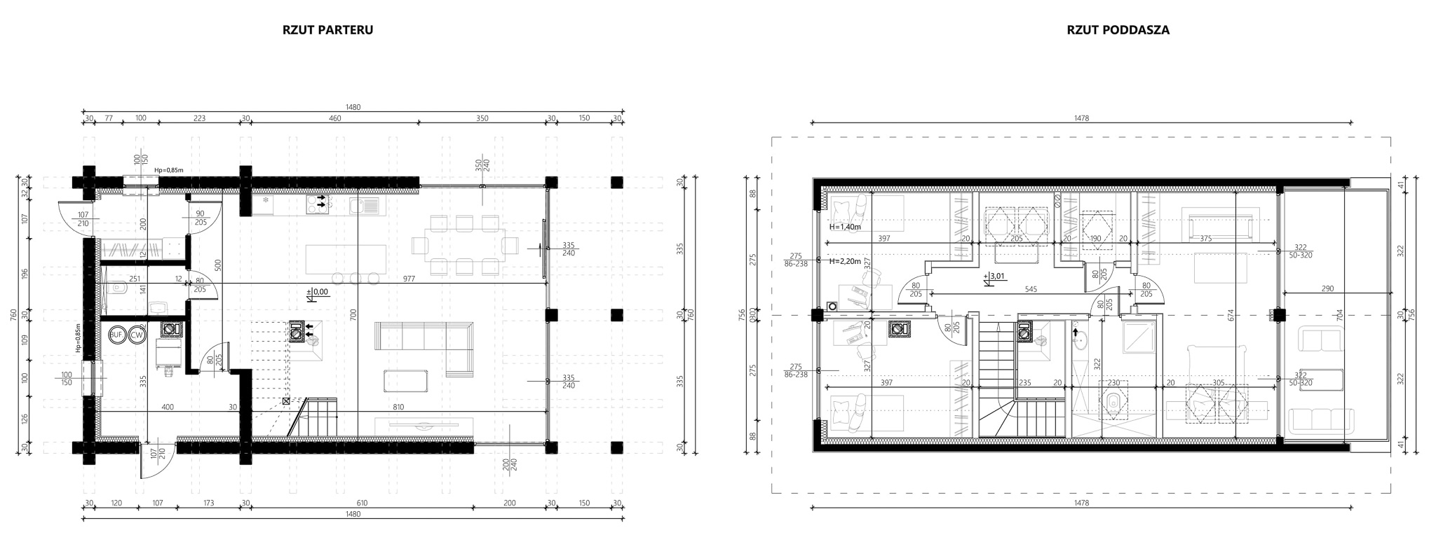 Dom nowoczesny wariant 1