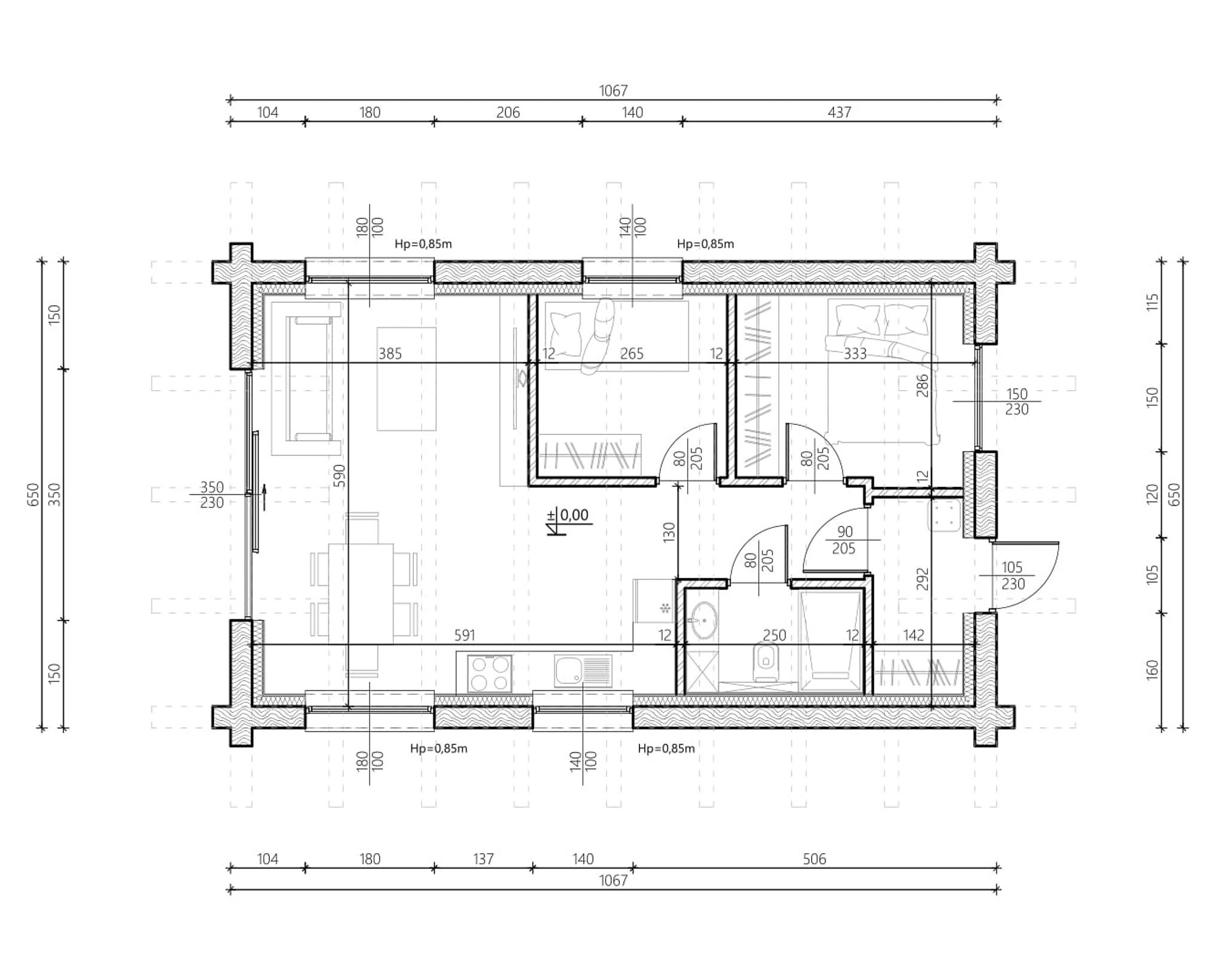 Parterowy do 70m2 wariant 3