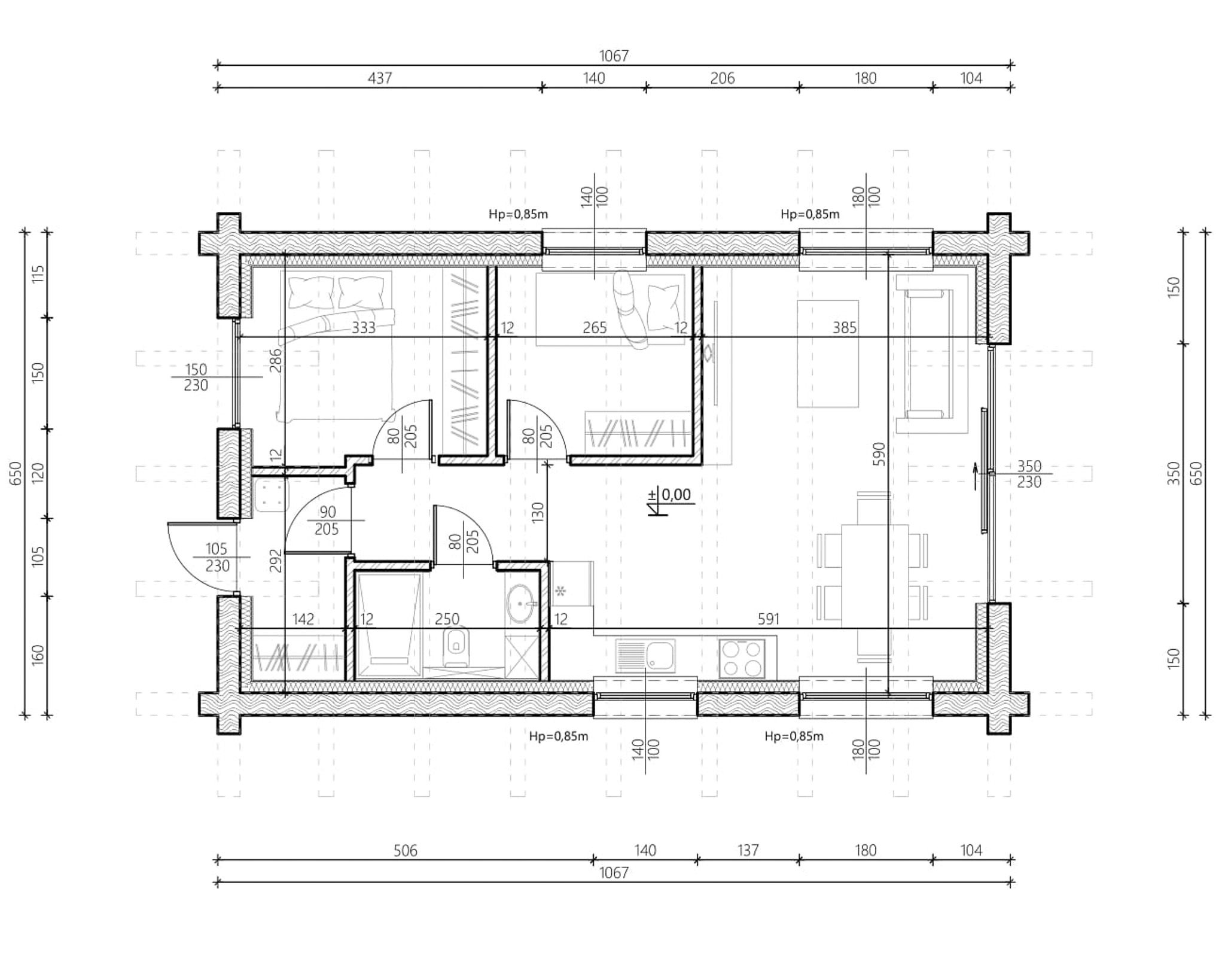 Parterowy do 70m2 wariant 4