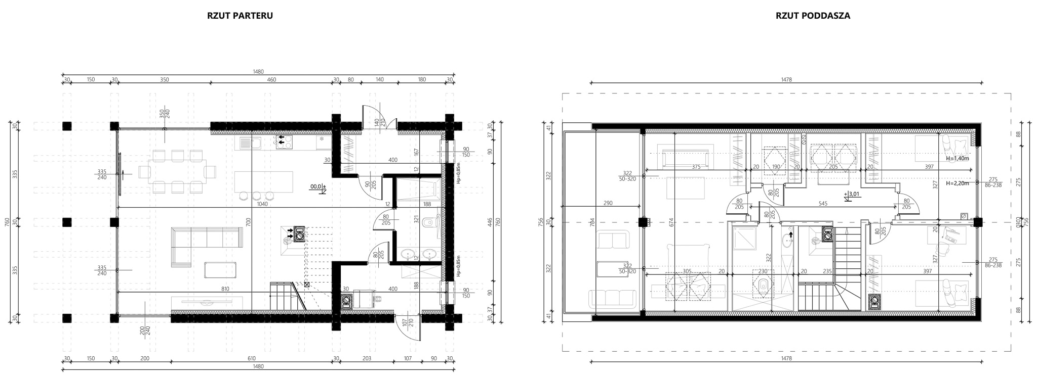Dom nowoczesny wariant 3 lustro