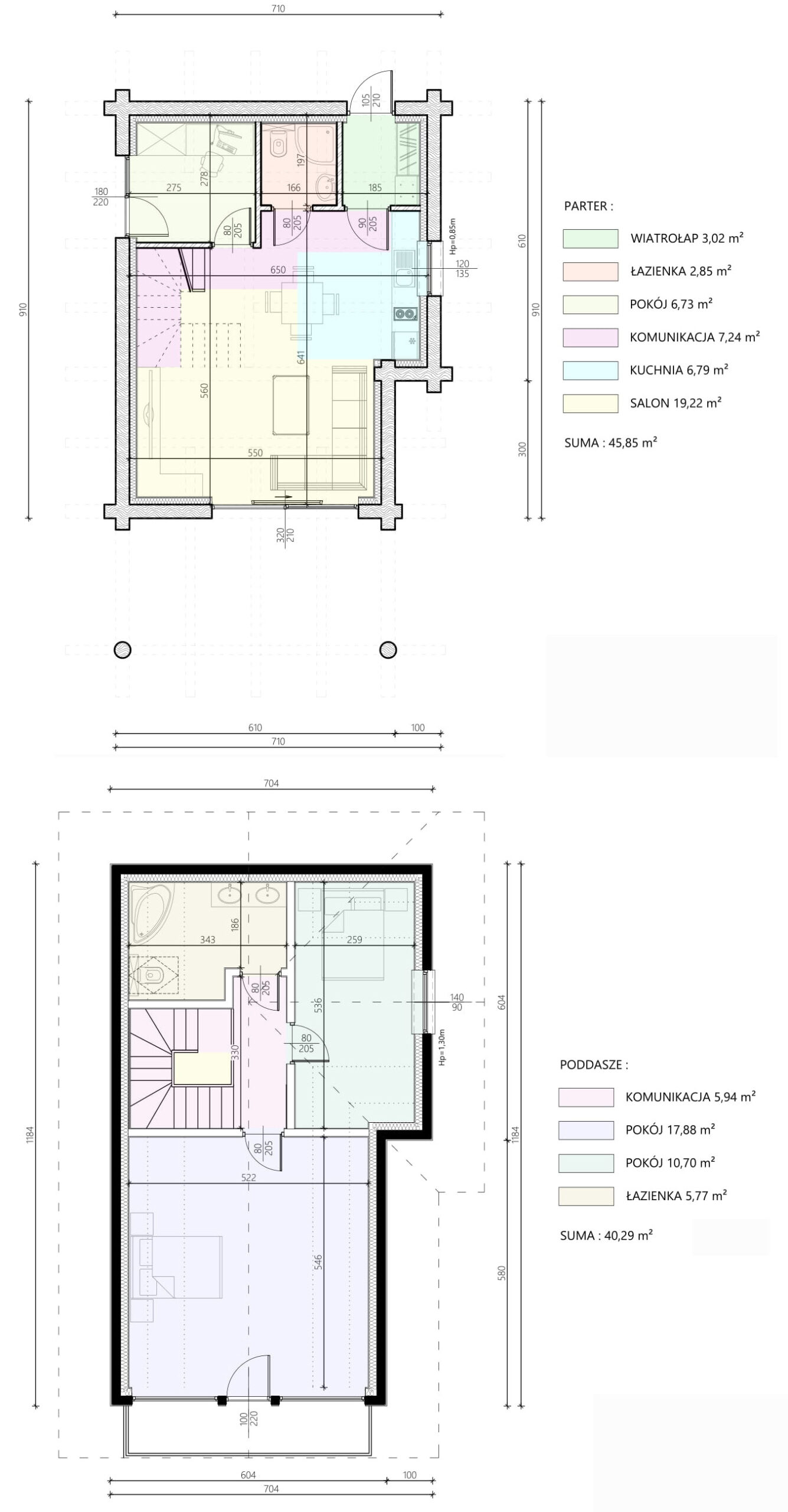 Azyl 2 z tarasem wariant 1 lustro